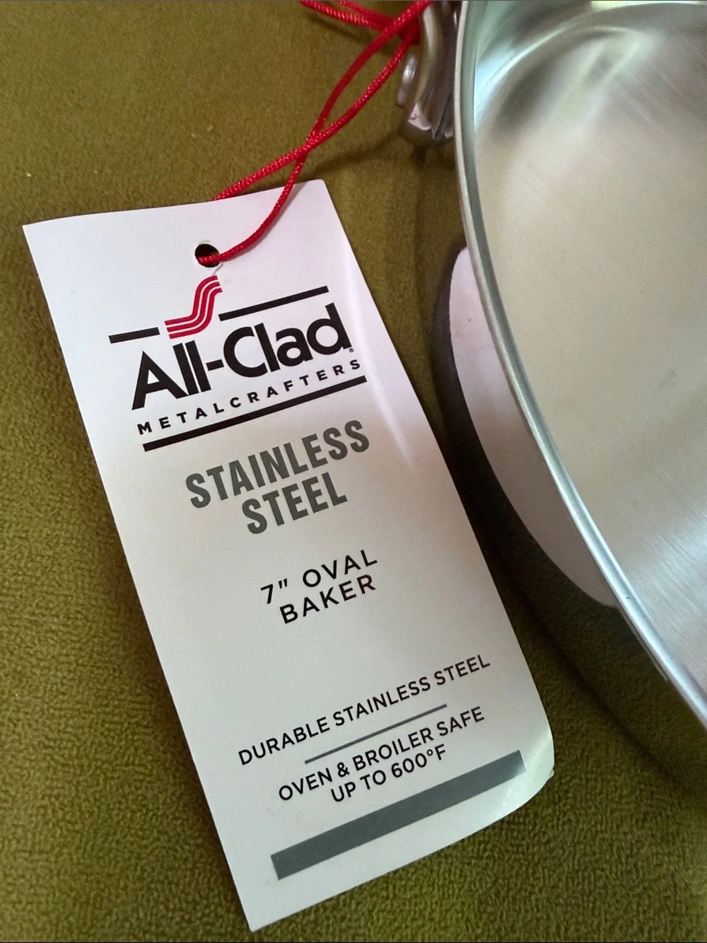 🩶🩶 NWT All-Clad 7” Mini Oval Bakers - Set of 2 - Stainless Steel 🩶🩶